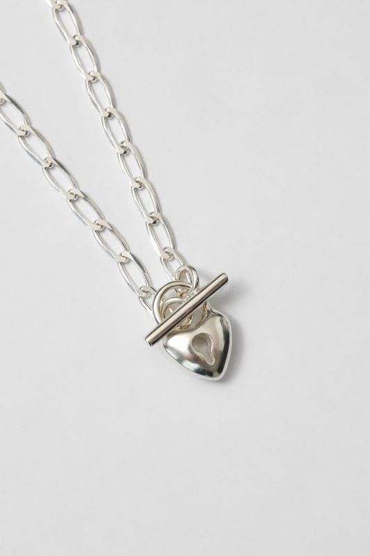 Heart Toggle Necklace - Sterling Silver