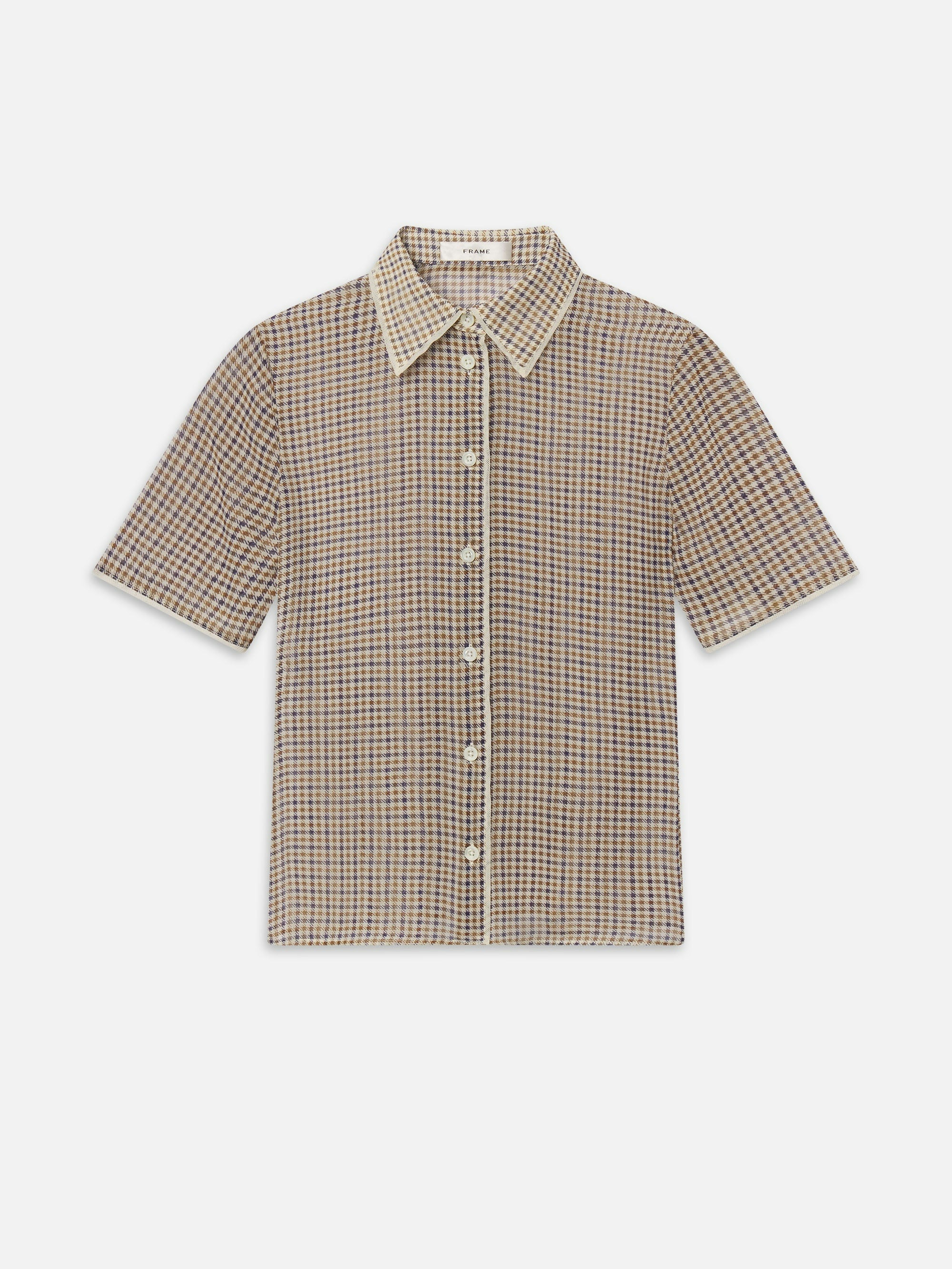 The Silk Check Shirt - Houndstooth