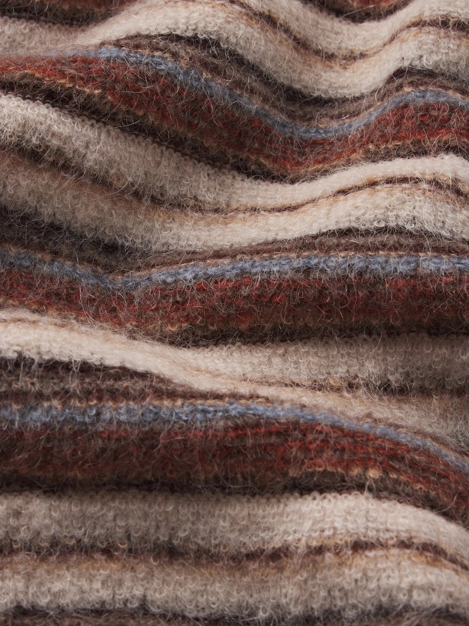 The Femme Cardi - Sky Blue Multi Stripe