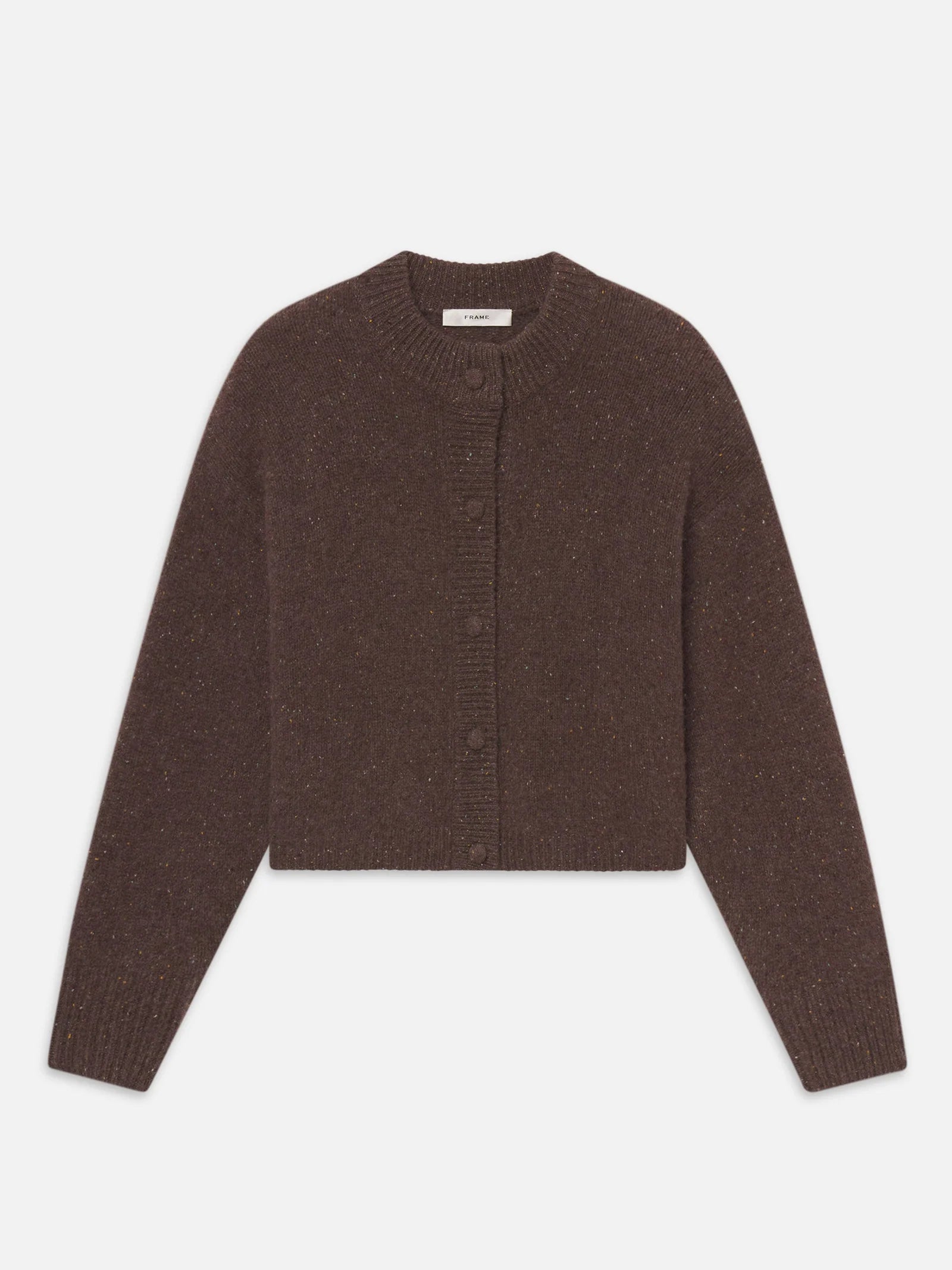 The Cashmere Fleck Cardi - Brown