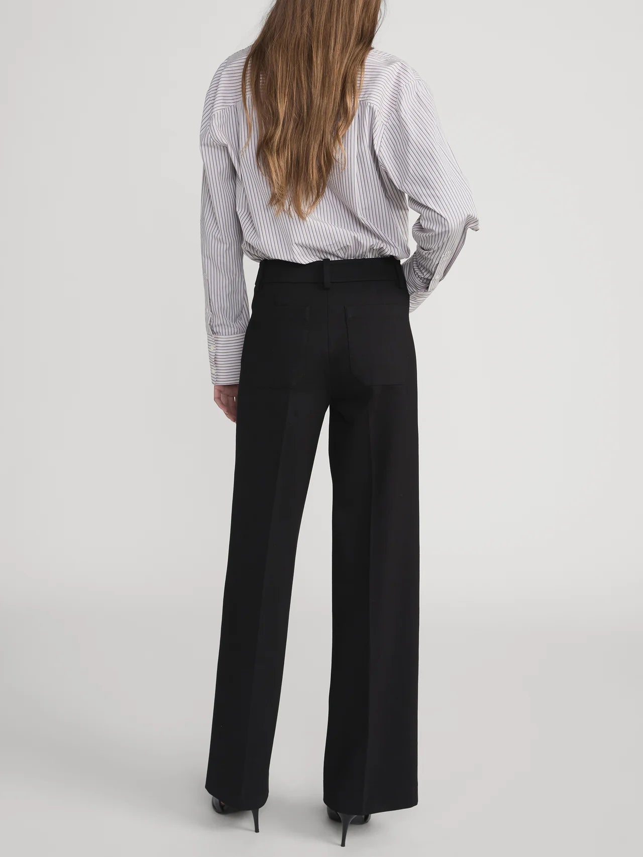 The Slim Palazzo Trouser - Black
