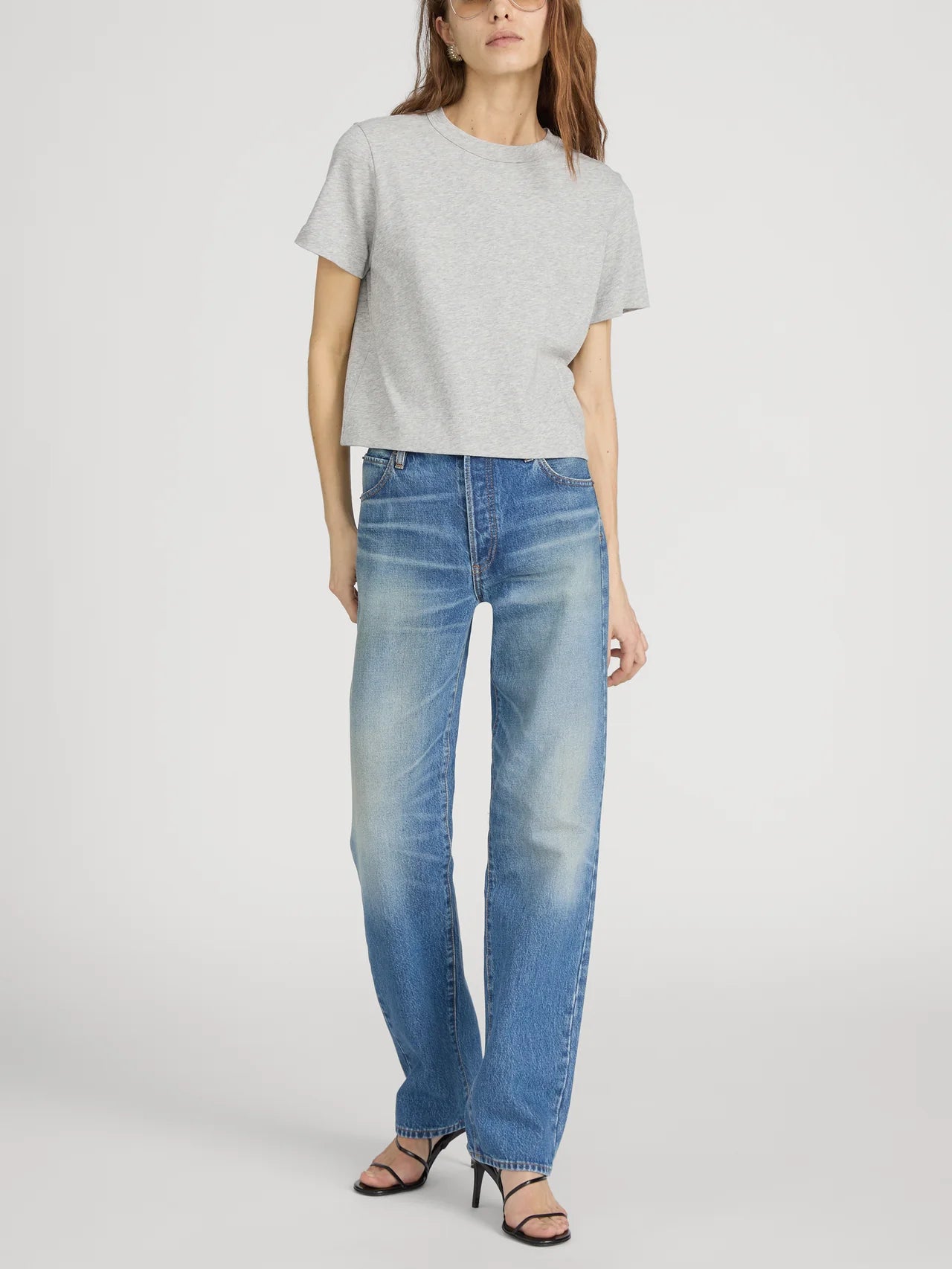 The Boxy Tee - Heather Grey