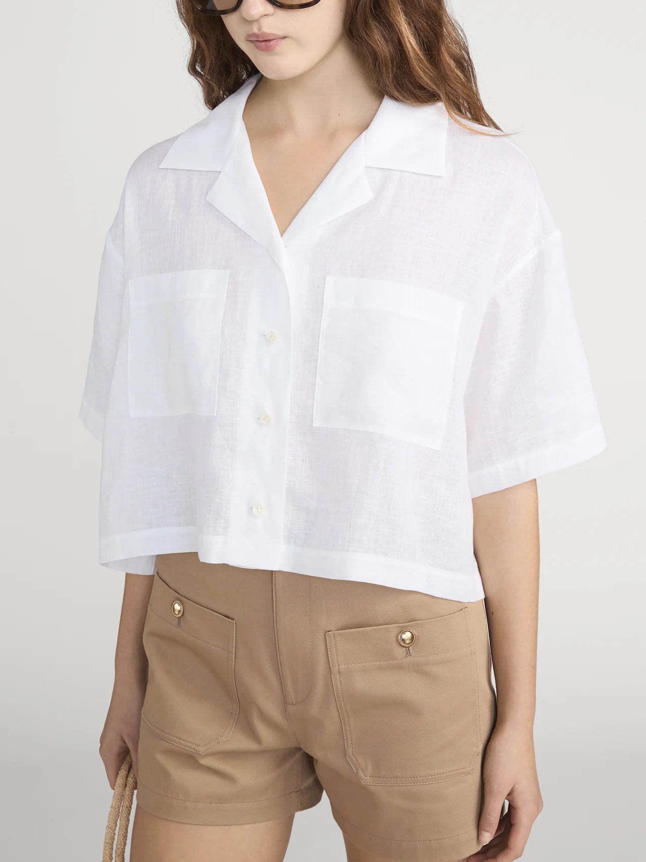 The Linen Pocket Shirt - White