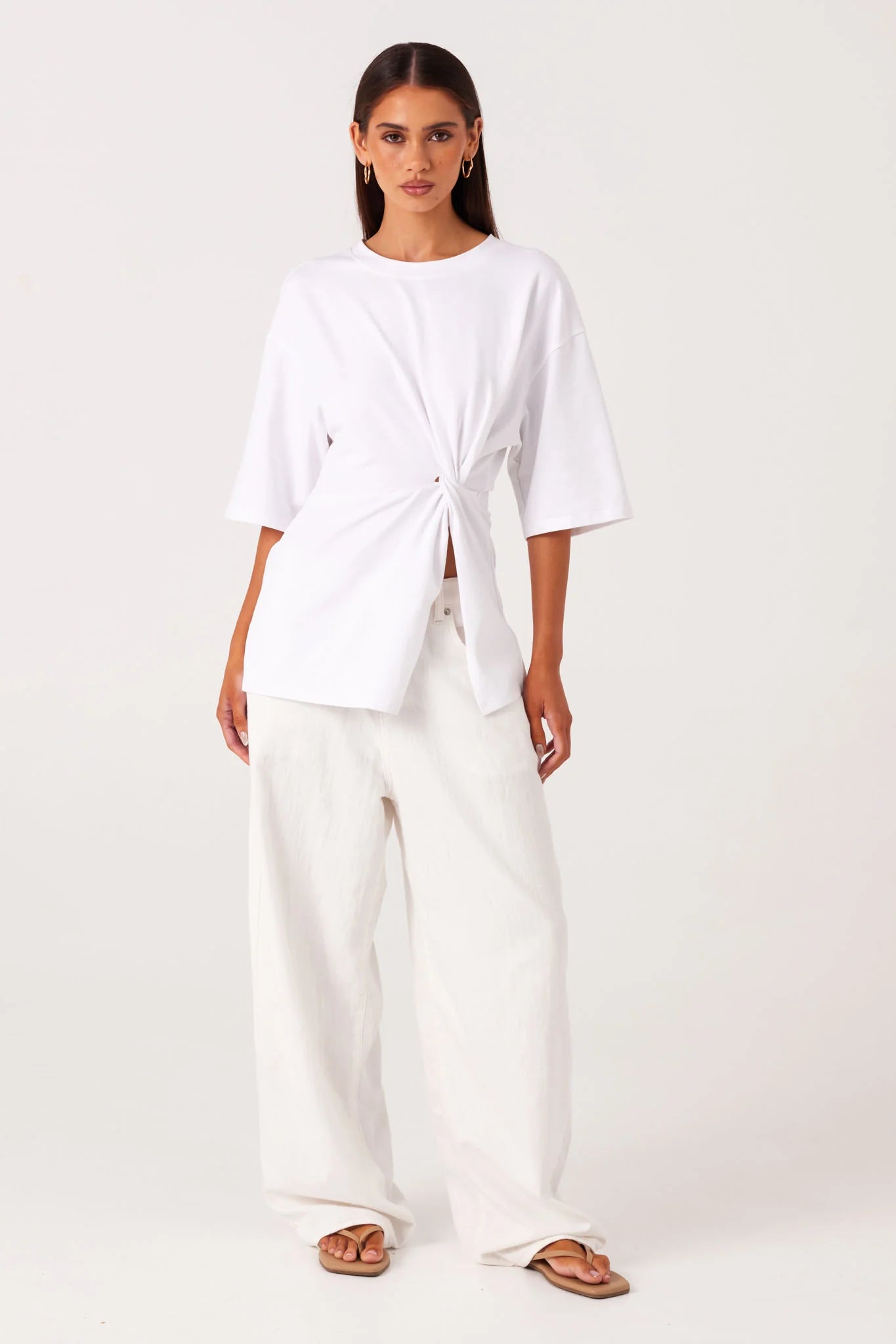 Zaira Knot T-shirt - White