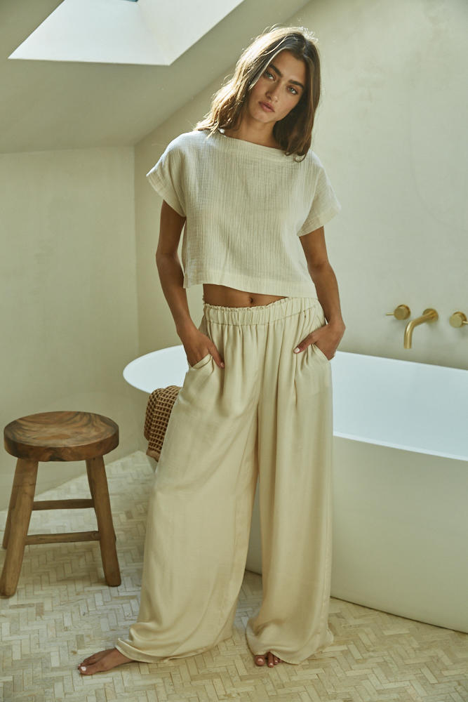 Zahara Pants - Ivory