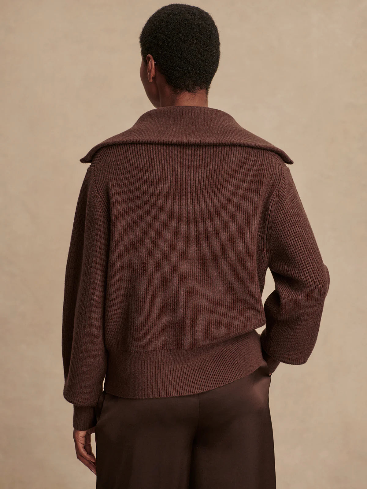 Enrico Knit Jacket - Coffee Bean