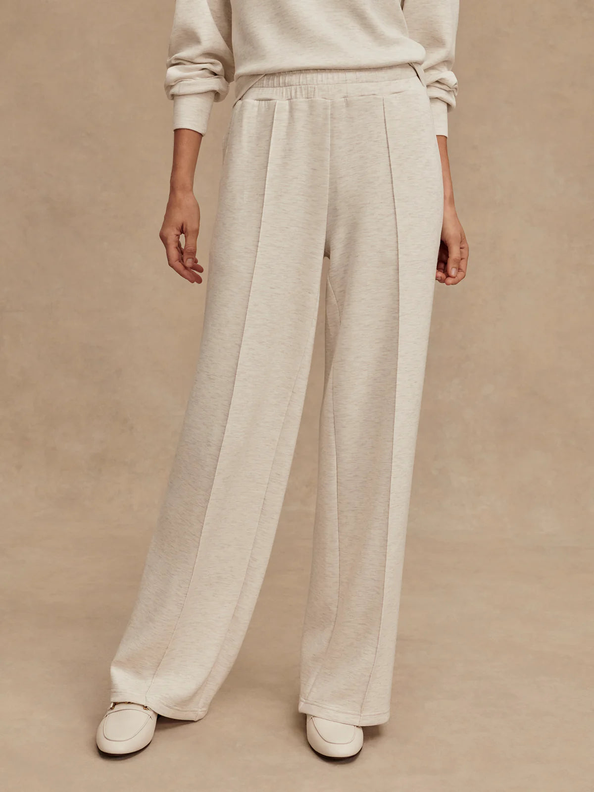 30" sweat pant ivory marl 