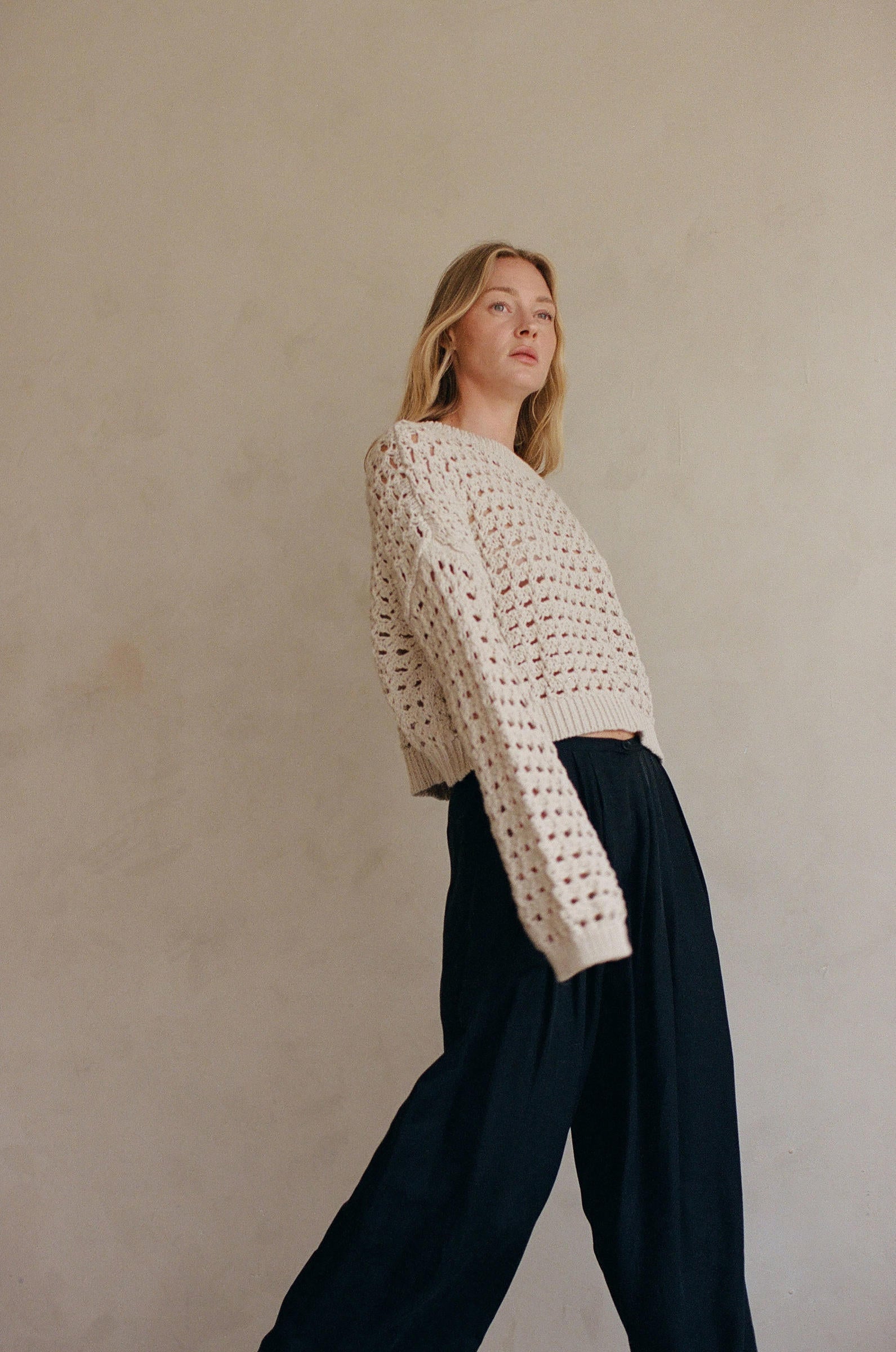 Augustine Sweater Top - Natural