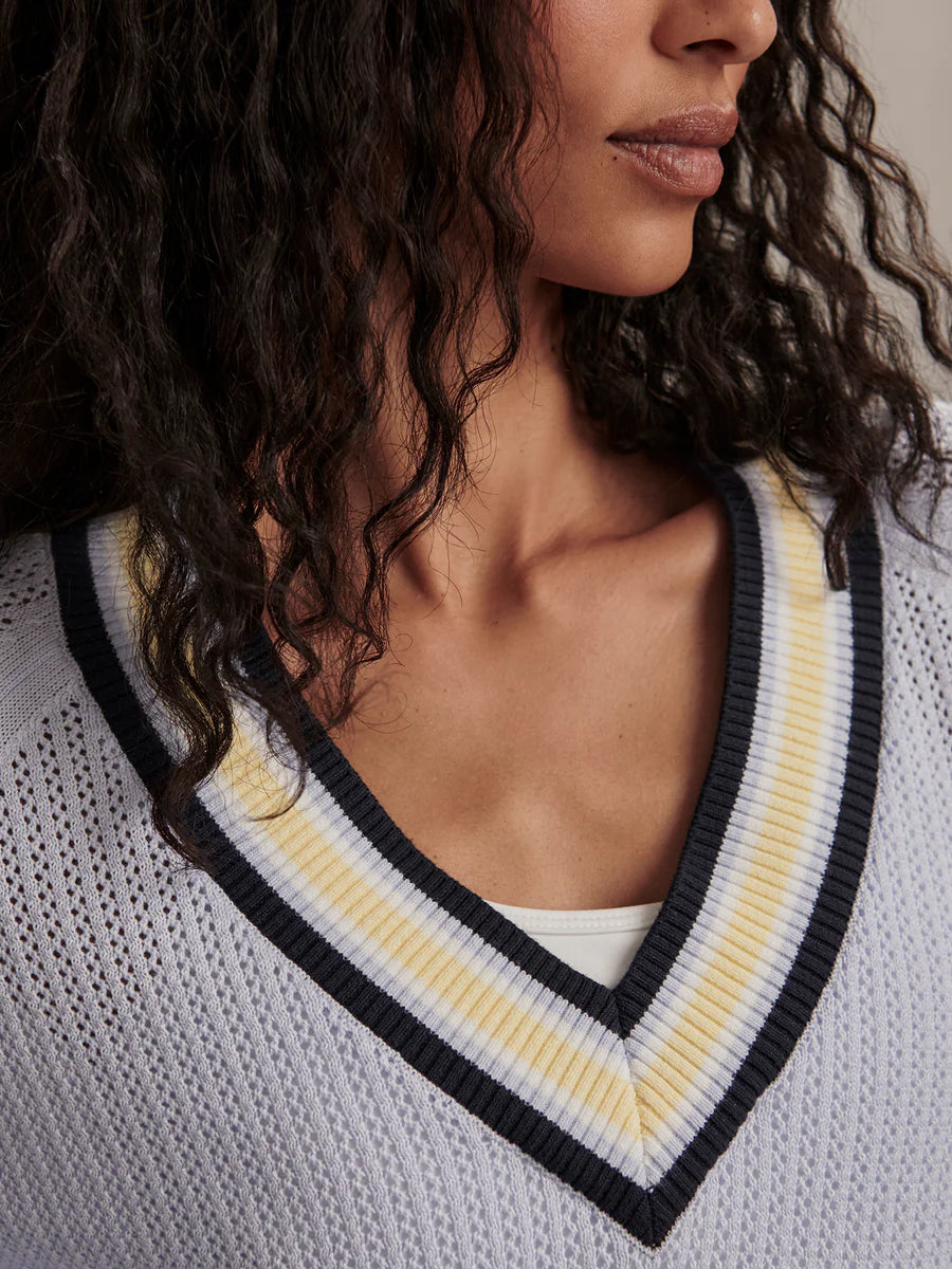 Maurice V-Neck Sweater - Xenon Blue