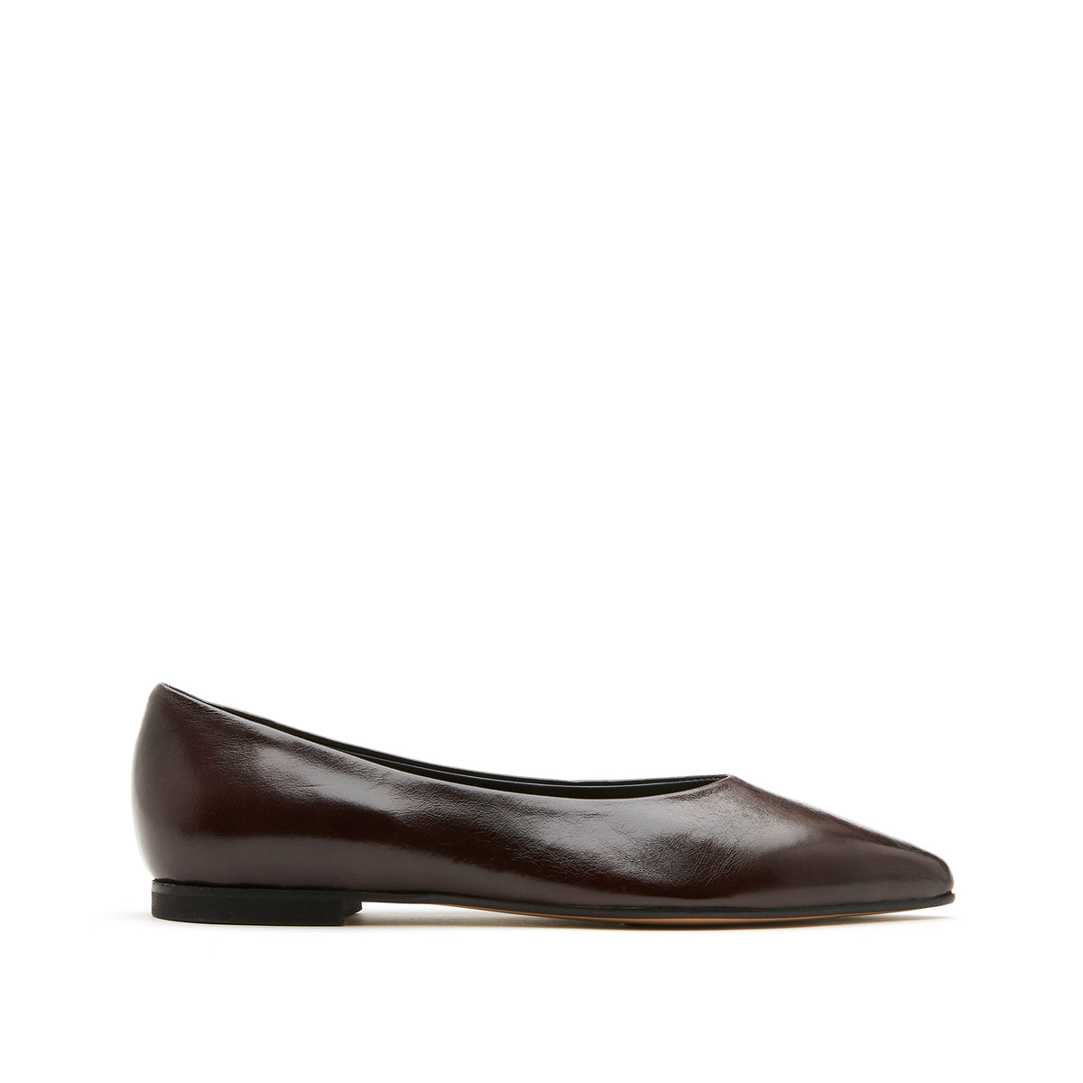 Sister x Sœur Billie brown leather mid-block heel ankle boot with subtle stitching.