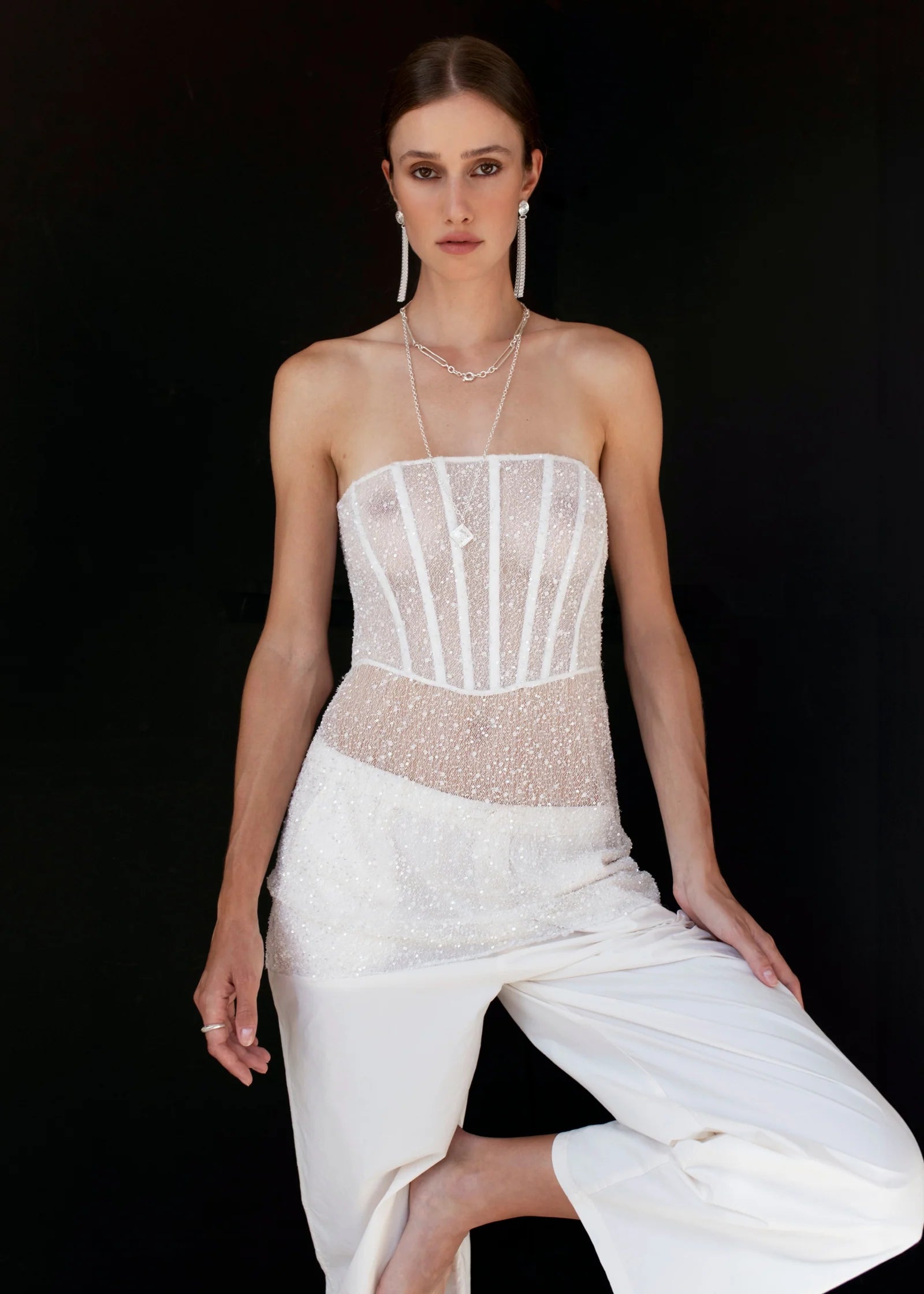 Linea Madre Necklace - Sliver