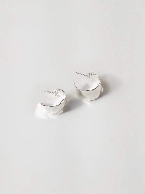 Ciara Hoops - Sterling Silver