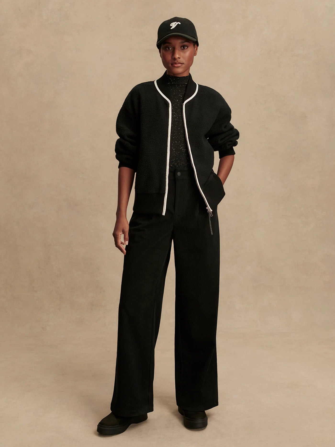 Hansley Fleece Jacket - Black