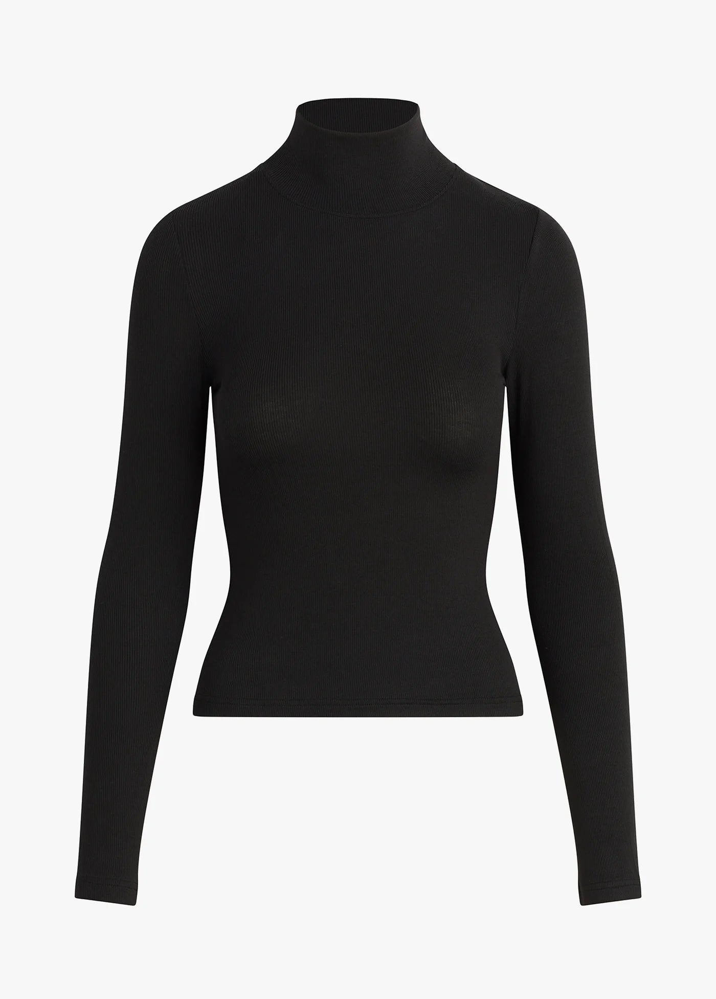 The Ribbed Turtleneck - Black