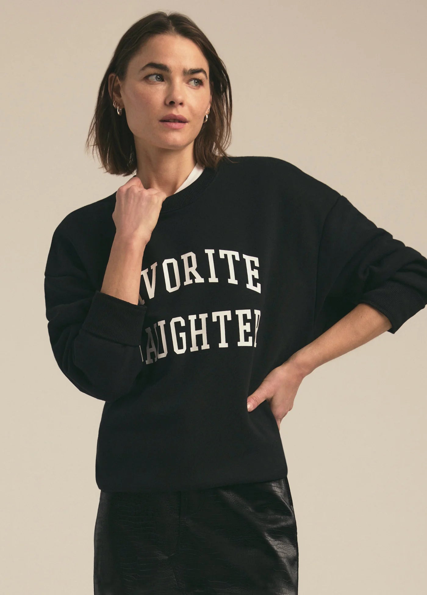 The Collegiate Sweatshirt - Black