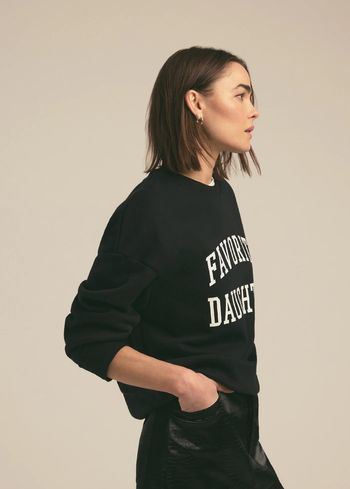 The Collegiate Sweatshirt - Black