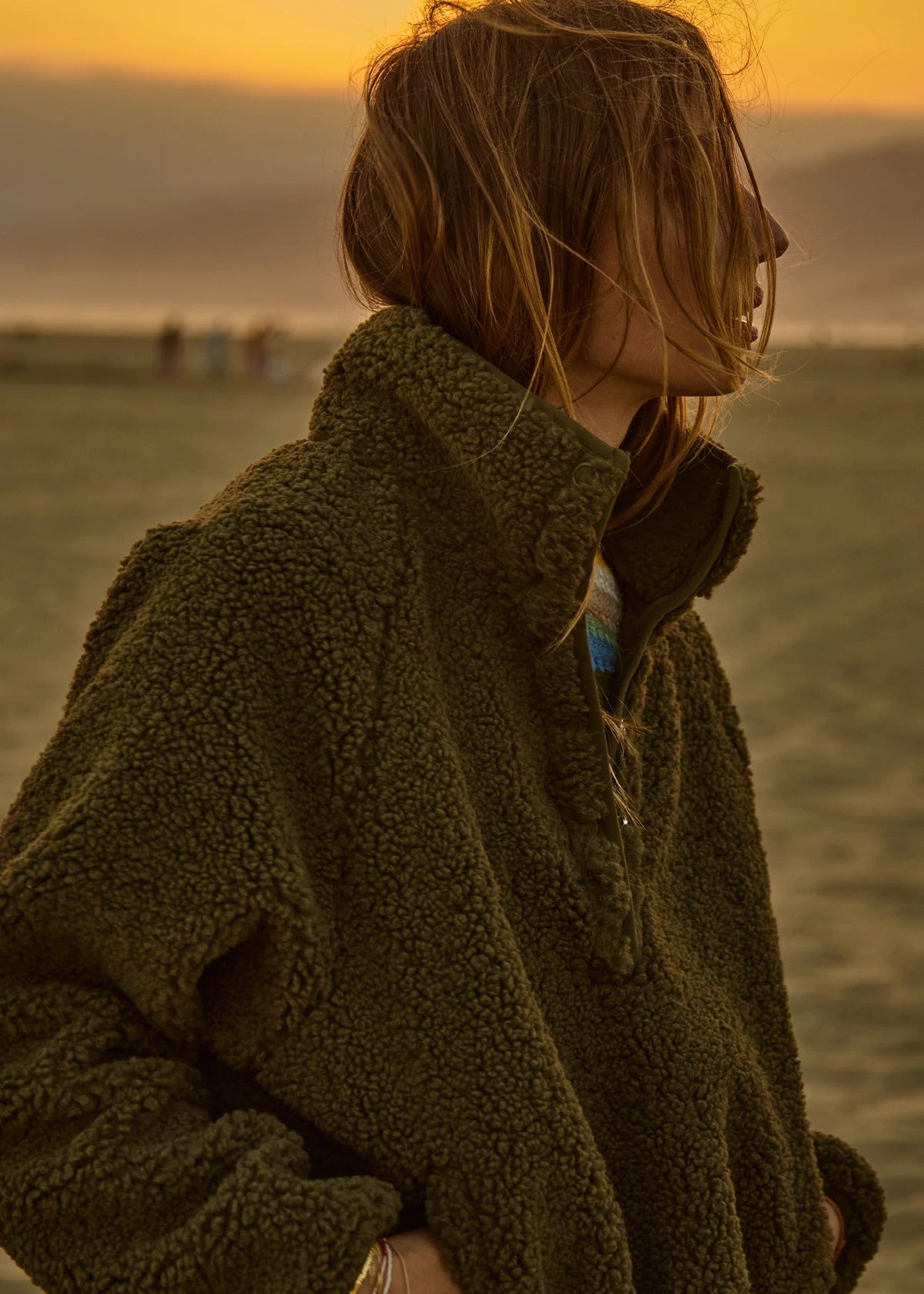 Harlow Fleece Pullover - Olive