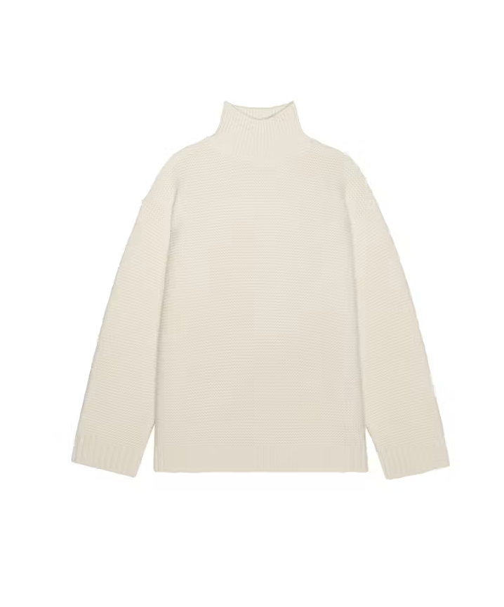 The Links Turtle Neck Sweater - Ecru