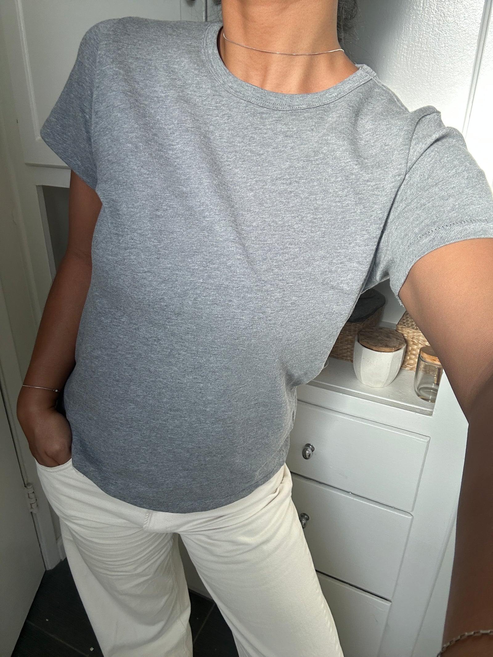 The Go-To Tee - Melange Grey