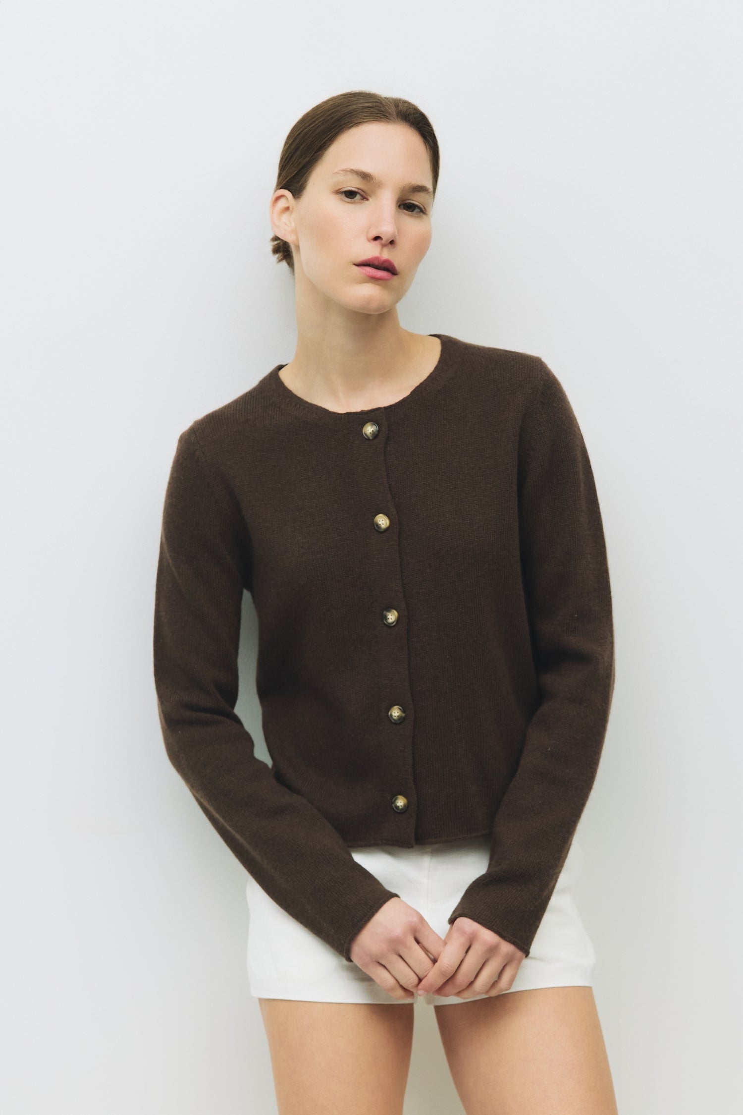 The Molly Cardigan - Dark Brown