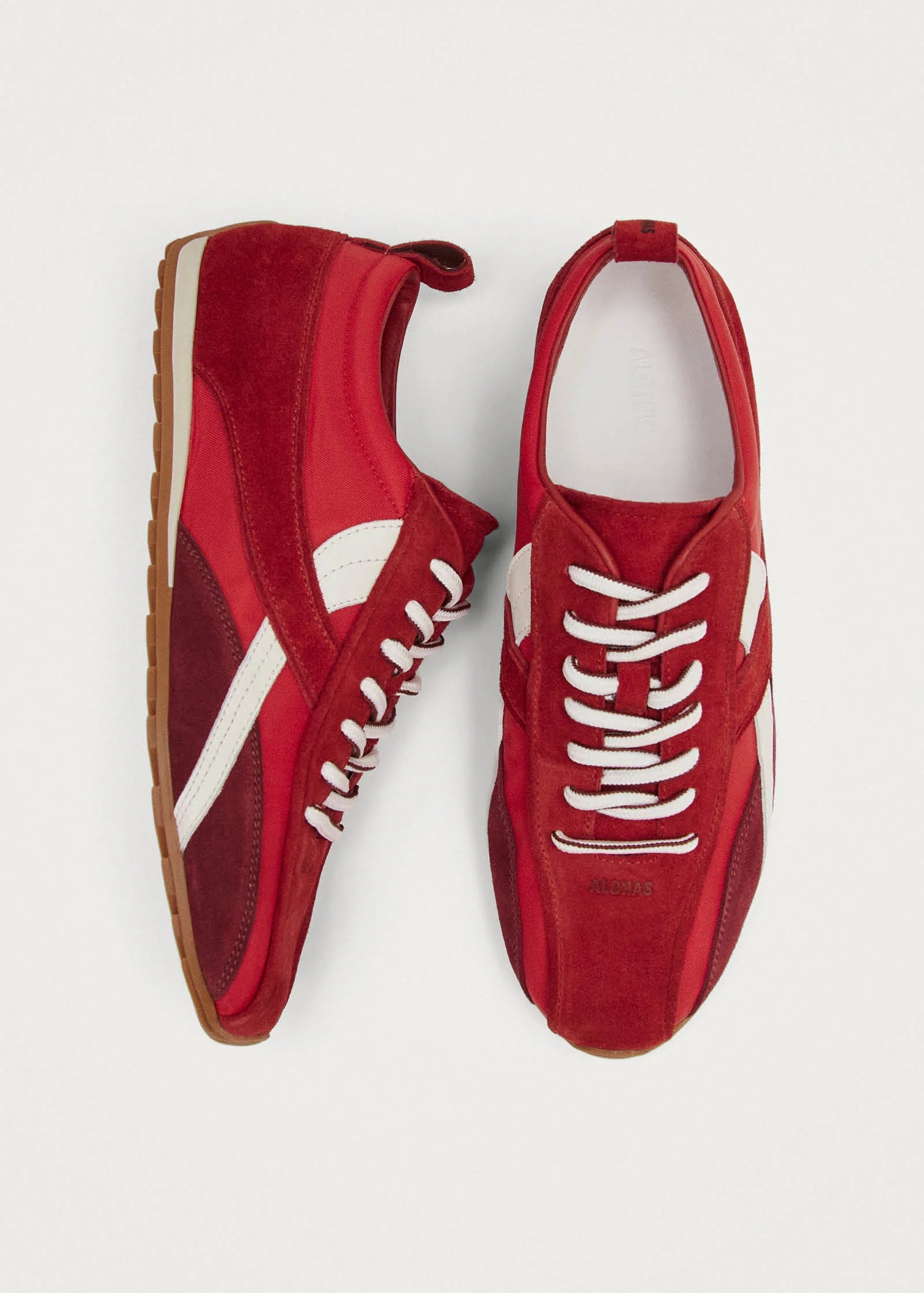 Tb.304 Nylon Leather Sneakers – Red