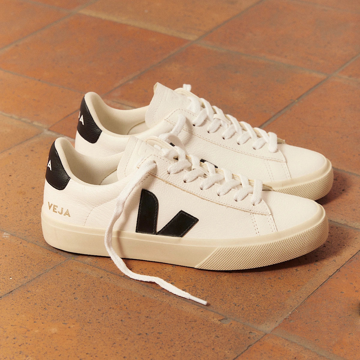 Campo Leather - White Black
